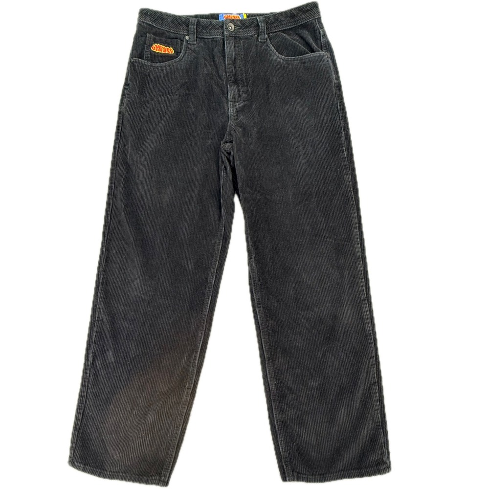 Empyre‎ Relaxed Fit Corduroy Pants Mens 34 Black Baggy Skater Streetwear Cords